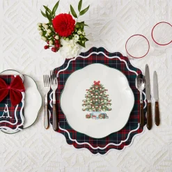 Mrs. Alice Tablecloths|Snowflake Applique Tablecloth