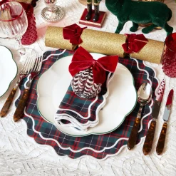 Mrs. Alice Tablecloths|Snowflake Applique Tablecloth
