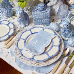 Mrs. Alice Vases|Square Floral Print Ginger Jar