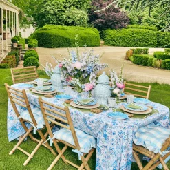 Mrs. Alice Napkins|Sylvie Green Embroidered Napkins (Set Of 4)