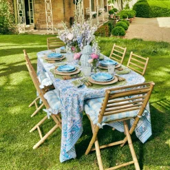 Mrs. Alice Placemats|Sylvie Green Embroidered Placemats (Set Of 4)