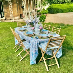 Mrs. Alice Table Linen Sets|Sylvie Green Embroidered Placemats & Napkins (Set Of 4)