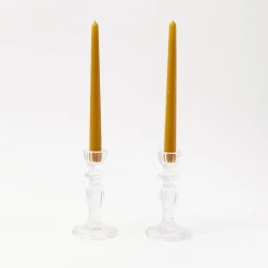 Mrs. Alice Candle Holders|Tall Lace Edge Candle Holders (Pair)