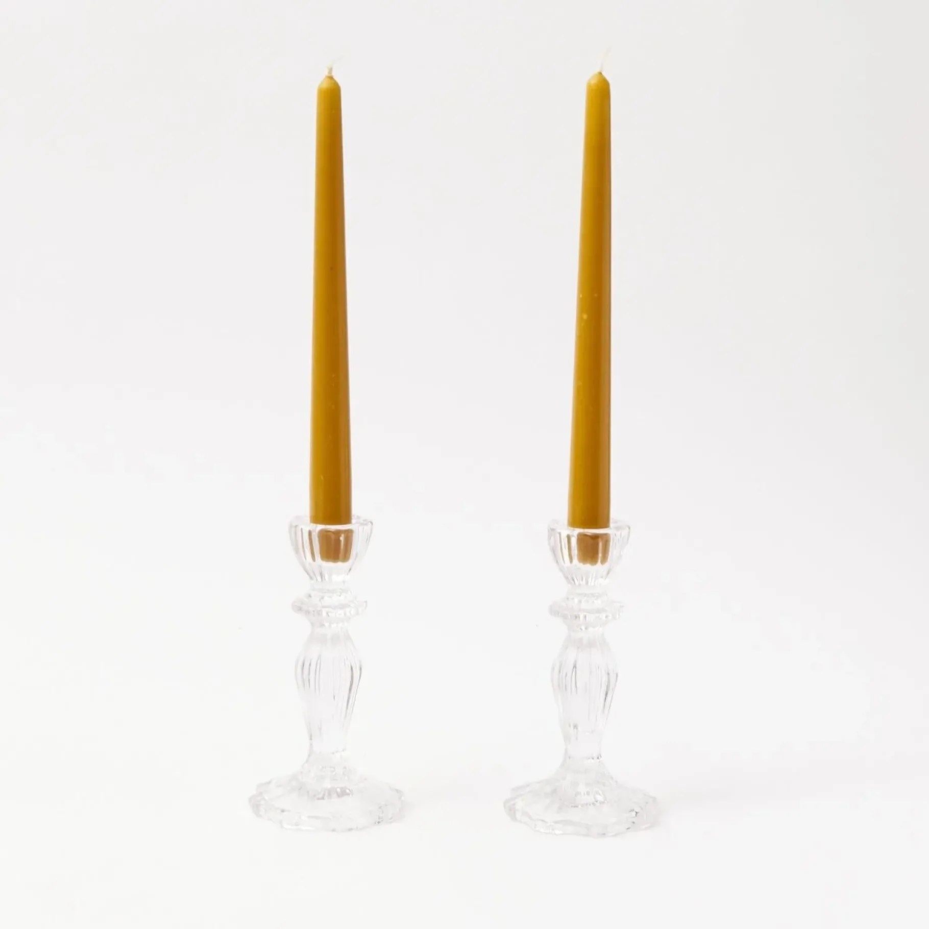 Mrs. Alice Candle Holders|Tall Lace Edge Candle Holders (Pair)