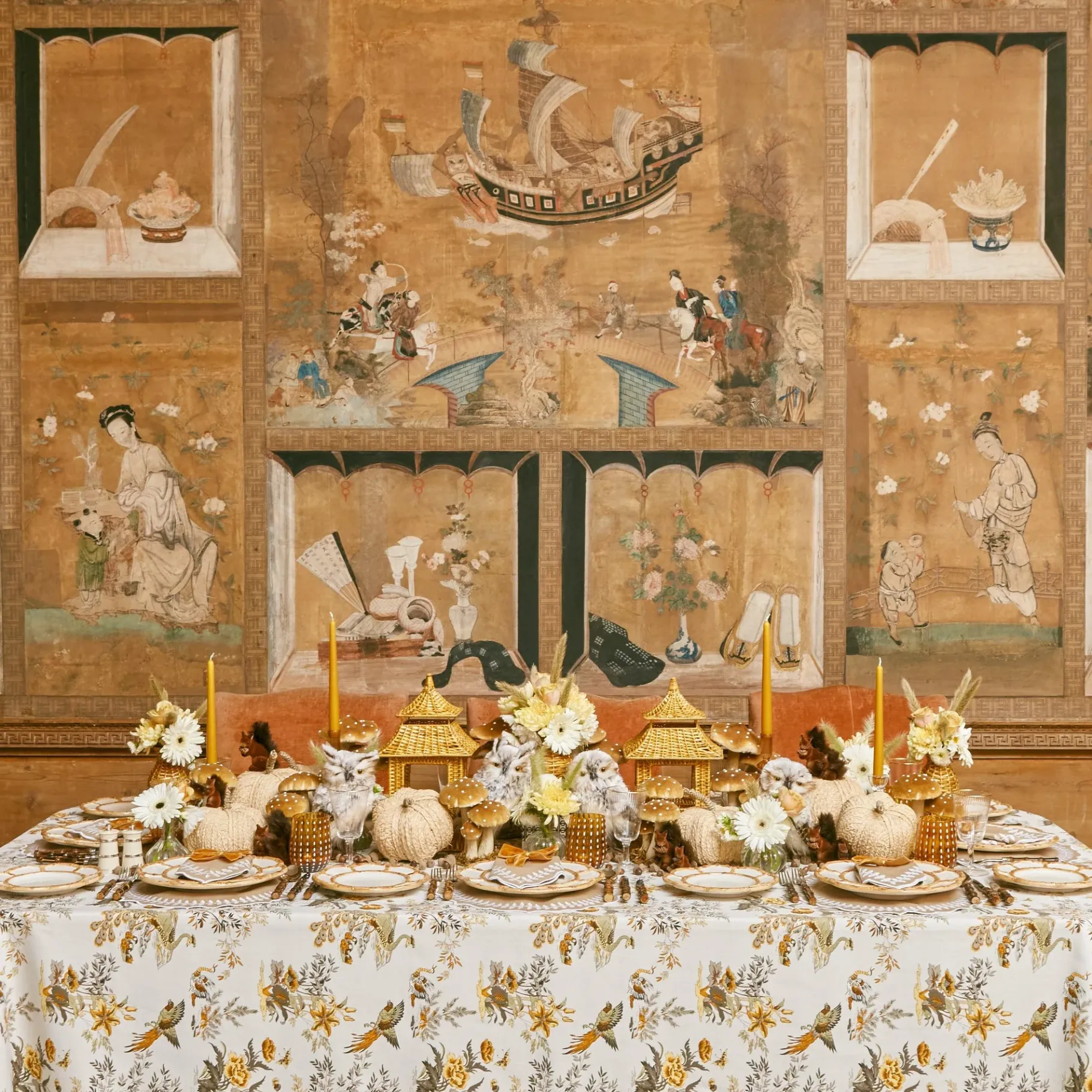 Mrs. Alice Candle Holders|Tall Lace Edge Candle Holders (Pair)