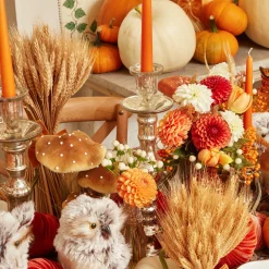 Mrs. Alice Candle Holders|Tall Mercury Glass Candle Holder Trio