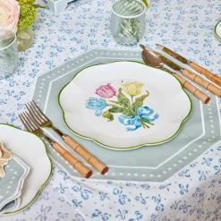 Mrs. Alice Dinner Plates|Tulip Dinner Plate