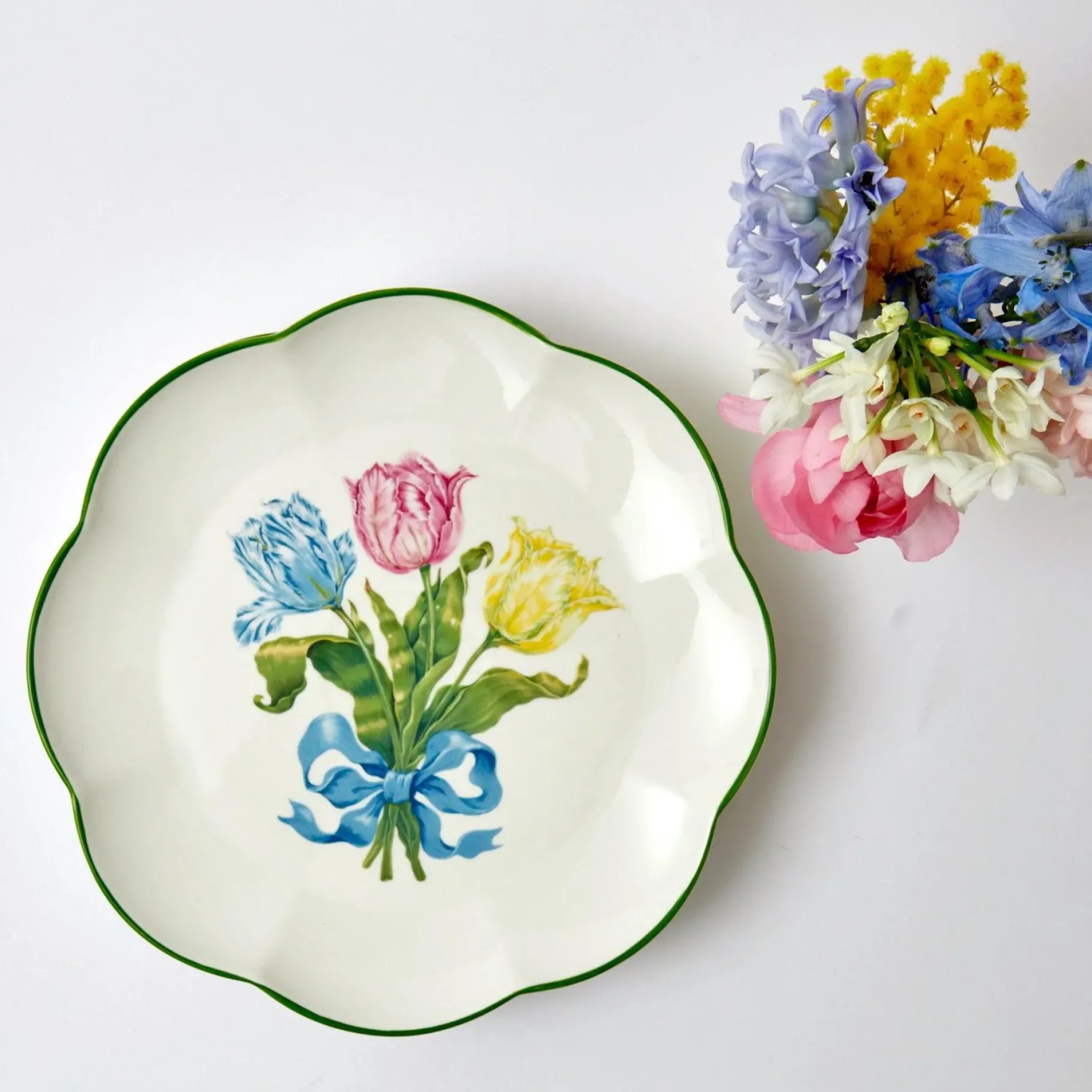 Mrs. Alice Dinner Plates|Tulip Dinner Plate