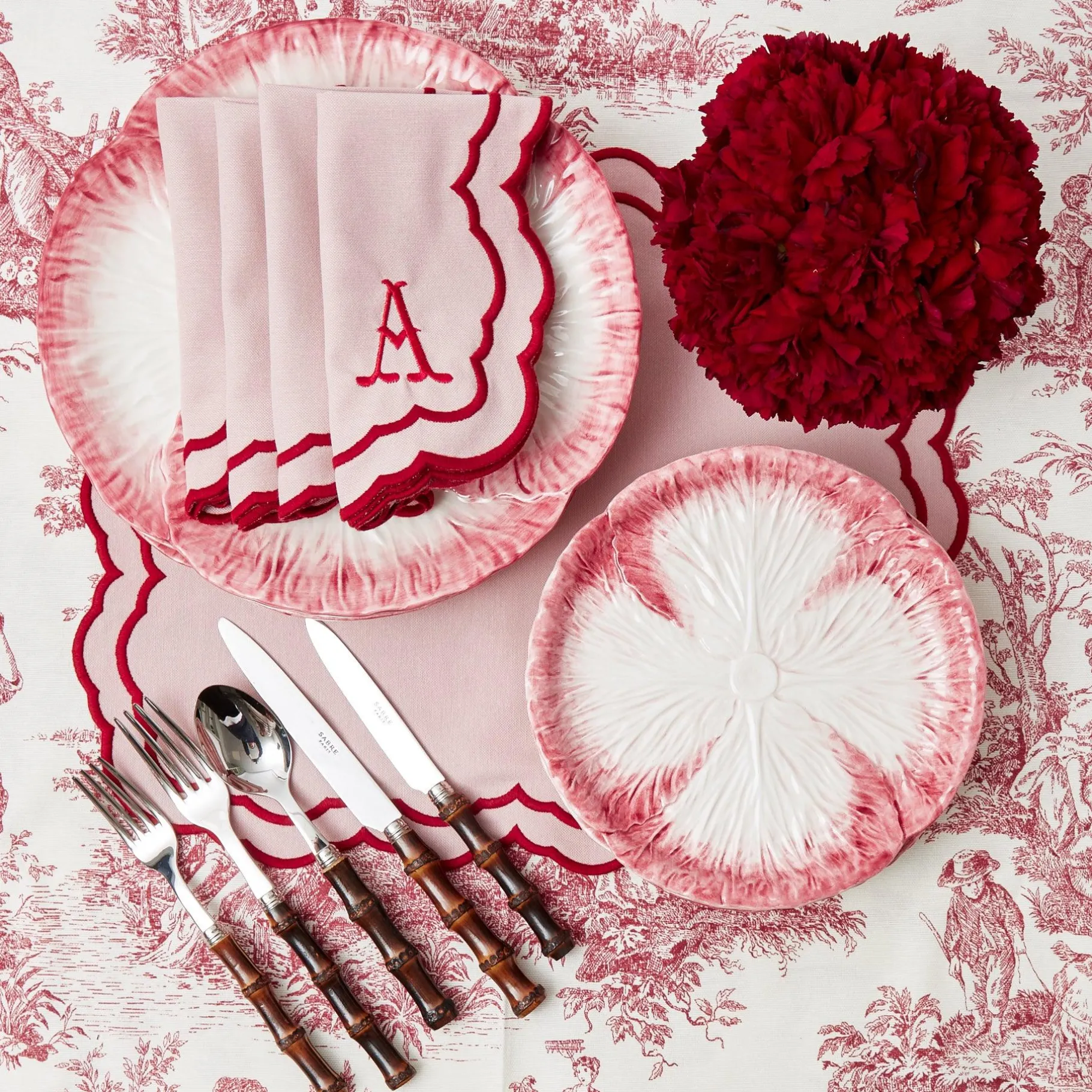 Mrs. Alice Napkins|Valerie Pink Napkins (Set Of 4)