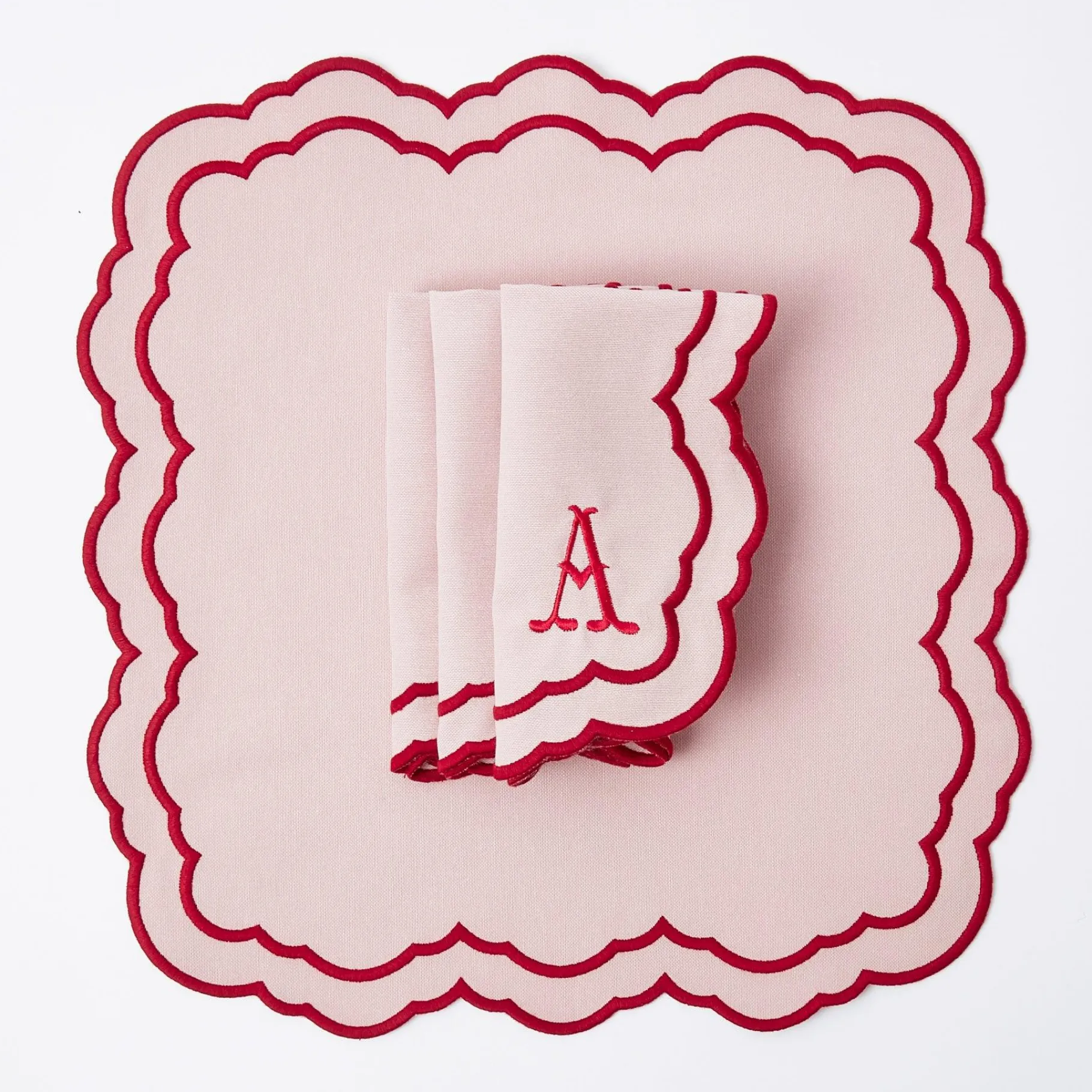 Mrs. Alice Napkins|Valerie Pink Napkins (Set Of 4)
