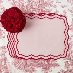 Mrs. Alice Placemats|Valerie Pink Placemats (Set Of 4)