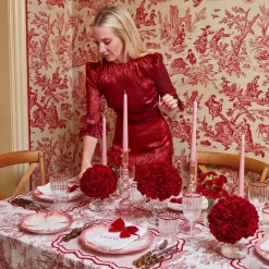 Mrs. Alice Placemats|Valerie Pink Placemats (Set Of 4)