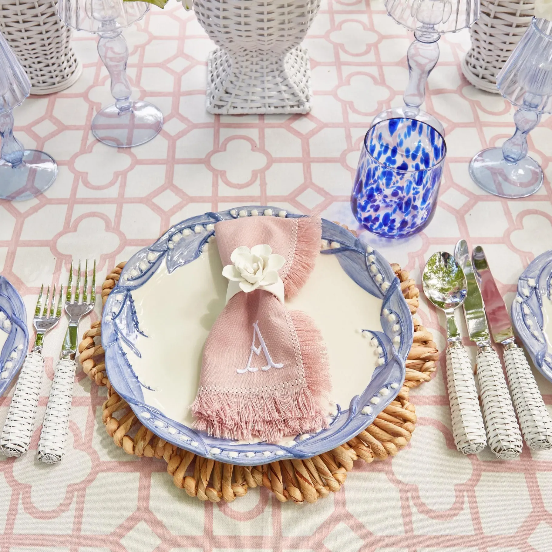 Mrs. Alice Placemats|Water Hyacinth Placemats (Set Of 4)