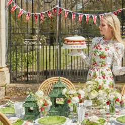 Mrs. Alice Teaware|White Lace Cake Stand