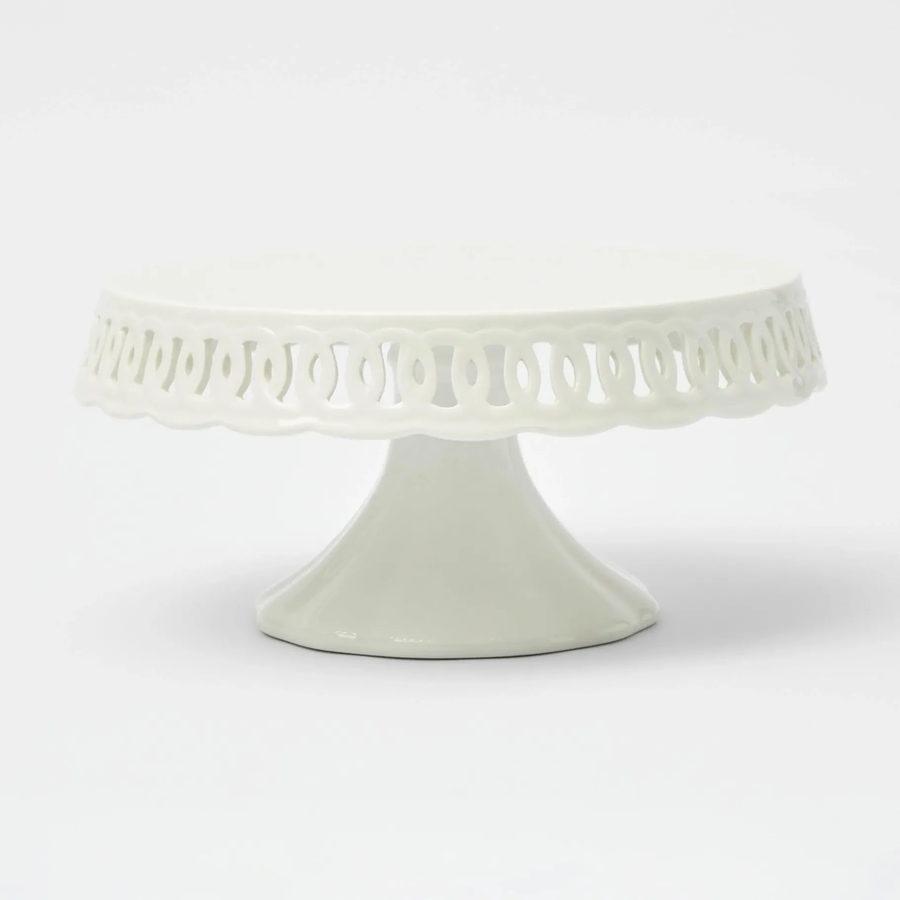 Mrs. Alice Teaware|White Lace Cake Stand
