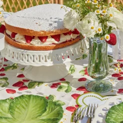 Mrs. Alice Teaware|White Lace Cake Stand