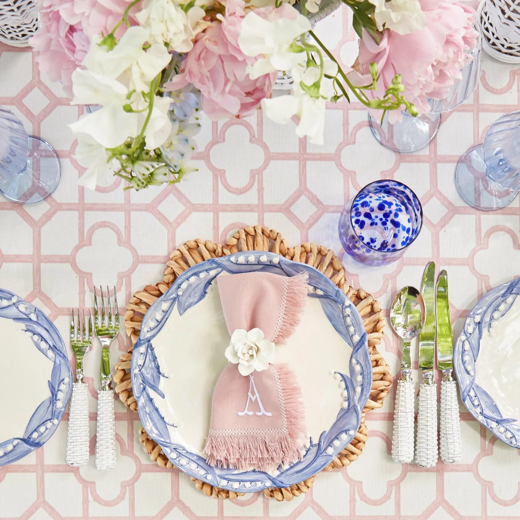 Mrs. Alice Cutlery Sets|White Rattan Cutlery (5 Piece)