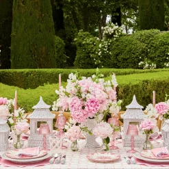 Mrs. Alice Candle Holders|White Rattan Pagoda Lantern