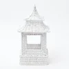 Mrs. Alice Rattan Tableware|White Rattan Pagoda Lantern