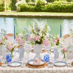 Mrs. Alice Rattan Tableware|White Rattan Vase (Set Of 3)