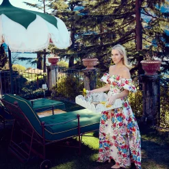 Mrs. Alice Trays & Liners|White Scalloped Rattan Tray