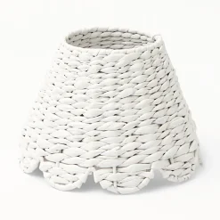 Mrs. Alice Lamps & Lighting|White Seagrass Lampshade