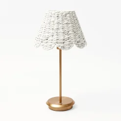 Mrs. Alice Lamps & Lighting|White Seagrass Lampshade
