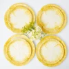 Mrs. Alice Starter Plates|Yellow Capri Lettuce Dinner & Starter Plates (Set Of 8)