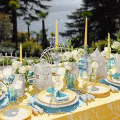 Mrs. Alice Starter Plates|Yellow Capri Lettuce Dinner & Starter Plates (Set Of 8)