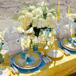 Mrs. Alice Starter Plates|Yellow Capri Lettuce Dinner & Starter Plates (Set Of 8)