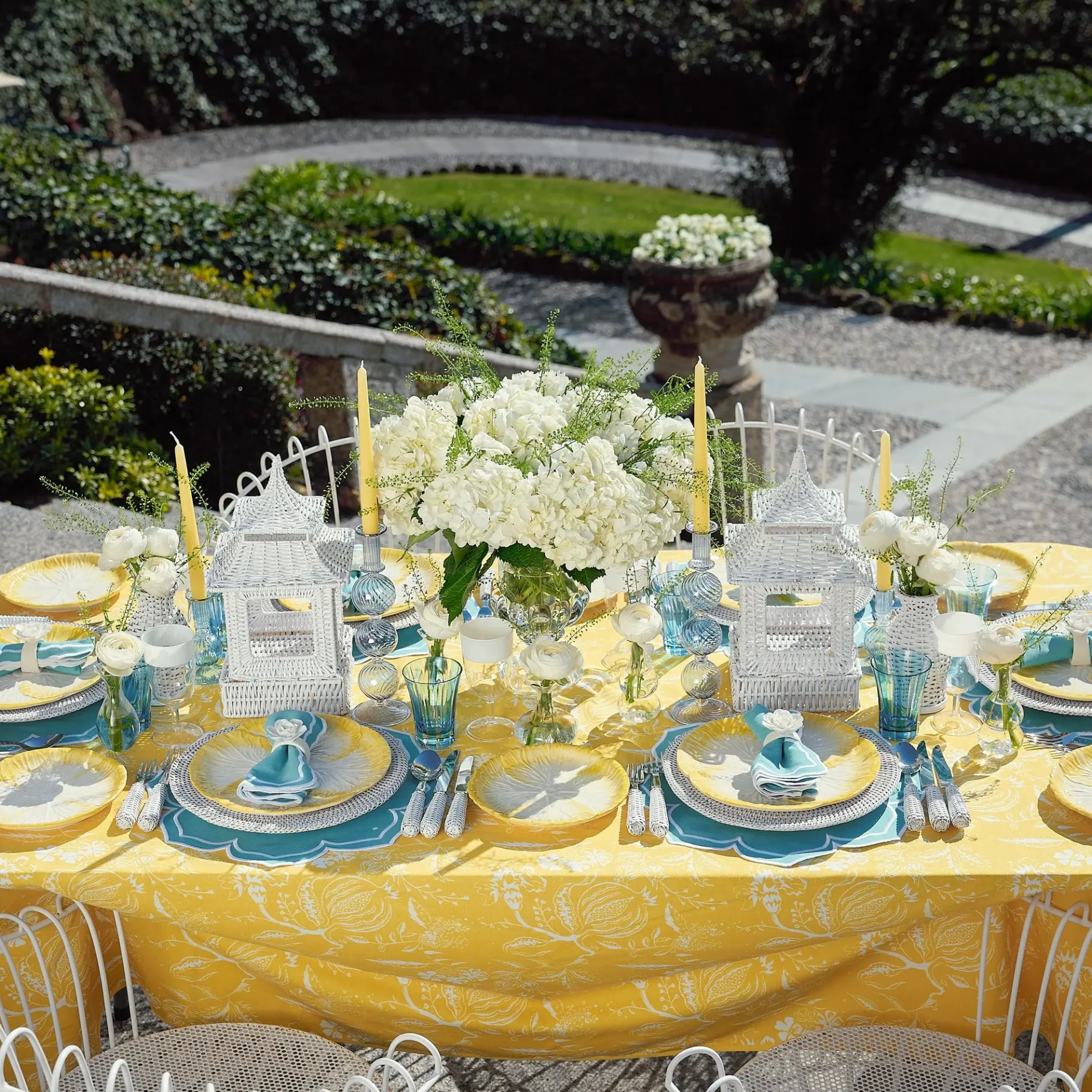 Mrs. Alice Crockery Sets|Yellow Capri Lettuce Starter Plates (Set Of 4)