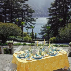 Mrs. Alice Crockery Sets|Yellow Capri Lettuce Starter Plates (Set Of 4)